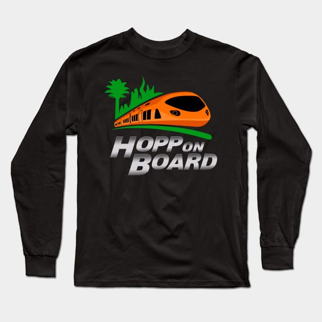 Hopp On Board Long Sleeve T-Shirt by Scud"